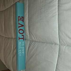 Blue and Red 'All You Need is Love' Decorative Sign